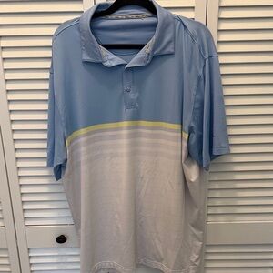 Walter Hagen Blue and White Polo Shirt